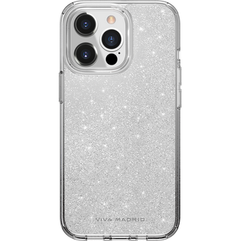 Viva Madrid Celeste Case For Apple Iphone 13 Pro Shockproof Silver Glitters