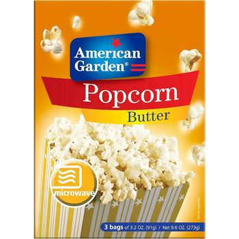 American Garden Microwave Popcorn Butter 273g