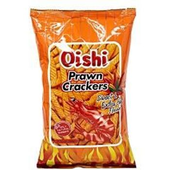 Oishi Prawn Crackers Sweet And Extra Hot Flavor 60g pack Of 3
