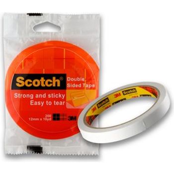 3M Scotch Double Sided Tape 200 12mm x 10 Yards