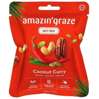 Amazin Graze Nut Mix Coconut Curry 30g