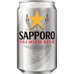 Sapporo Premium Draft Beer Can 330ml 5% Abv