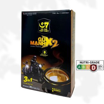 Trung Nguyen G7 Coffee Gu Manh X2 3 In 1 Coffee 12x25g