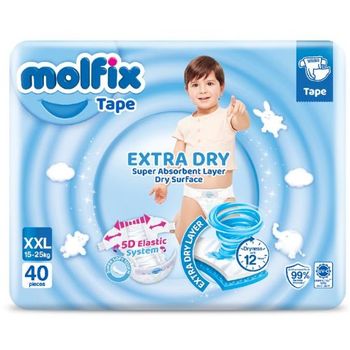 Molfix Extra Dry Tape XXL 40pcs