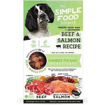 The Simple Food Project Dog Freeze Dried And Dehydrated Beef And Salmon 680g