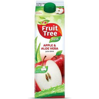 F&N Fruit Tree Less Sugar Apple Aloe Vera 1l