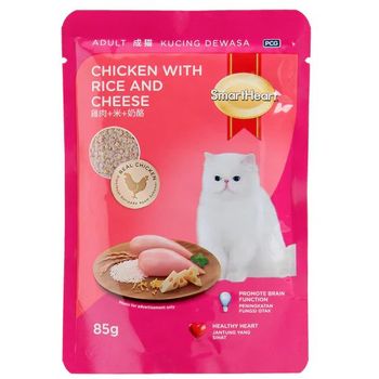 Smart Heart Cat Pouch Chicken With Rice And Cheese 85g