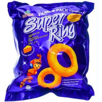 Oriental Family Pack Snacks 8 Packs X 14g Super Ring Cheese
