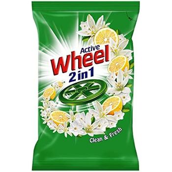 Wheel Green Lemon And Jasmine Detergent Powder 1kg
