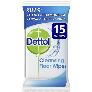 Dettol Antibacterial Floor Wipes Surface Cleaner Large 15pcs