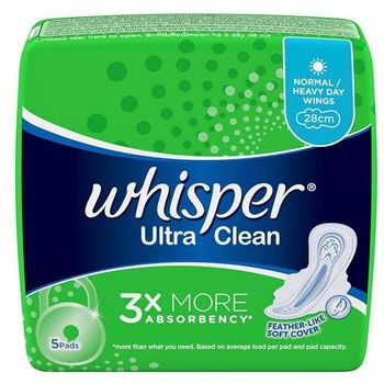 Whisper Ultra Clean Normal or Heavy Day Wings 28cm