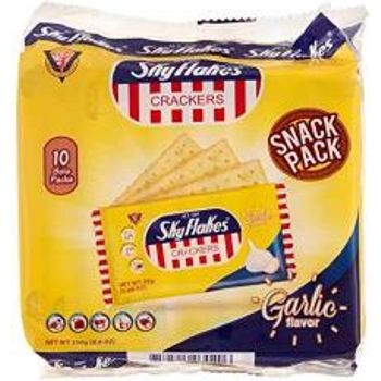 M.Y. San Sky Flakes Crackers Garlic Flavor 250g