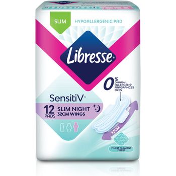 Libresse SensitiV Wings  Slim Night 12pcs