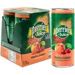 Perrier And Juice Sparkling Peach & Cherry Juice 4s x 250ml