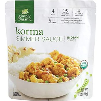 Simply Organic Korma Simmer Sauce 175g