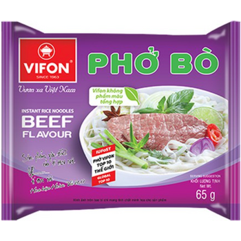 Vifon Pho Bo Beef Instant Rice Noodle 65g