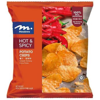 Meadows Potato Chip Hot & Spicy 60g