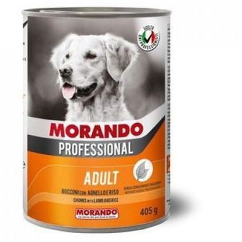 Morando Professional Wet Dog Food with Lamb Pieces and Rice 405g