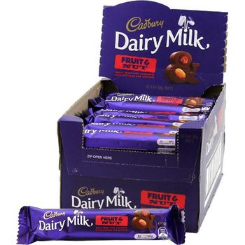 Cadbury Dairy Milk Fruit And Nut Bar 42pcs 50g