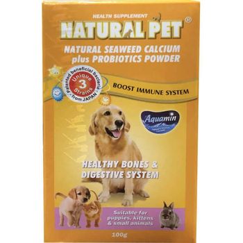 Natural Pet Seaweed Calcium plus Vit C and D Tablet 60 Tablets