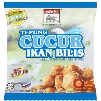 Adabi Anchovies Fritter Flour Tepung Cucur Ikan Bilis 200g