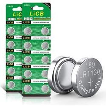 LiCB 20 Pack LR1130 AG10 1.5V Long Life Alkaline Button Cell Batteries