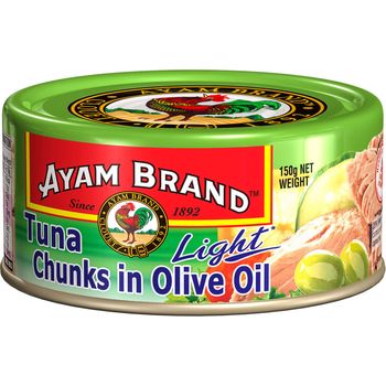 Ayam Brand Tuna Chunks Olive Oil Light 150g