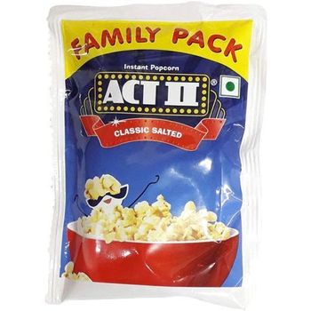 Act II Instant Popcorn Classic Salted Flavour Snacks 120g