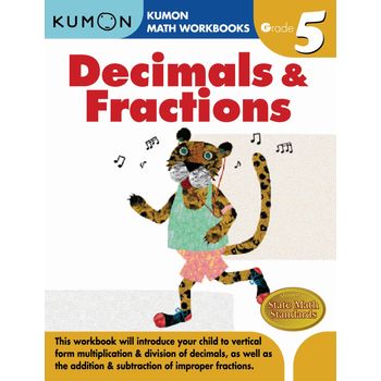 Kumon Math Workbooks Grade 5 Decimals And Fractions