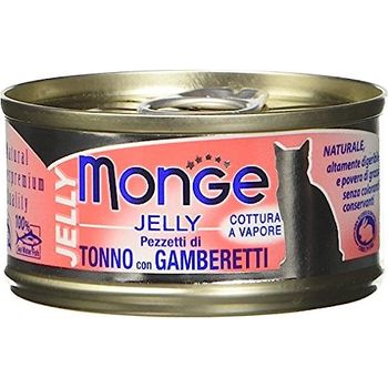 Monge Cat Jelly Tuna with Shrimps 80g
