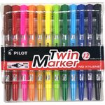 Pilot Twin Pen 12 Colour Set