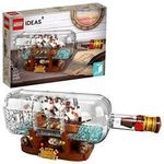 Lego Ideas Ship In A Bottle 92177 Expert Building Kit Snap Together Model Ship Collectible Display Set And Toy For Adults 962 Piecesmulticolor