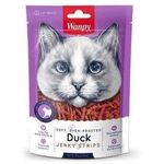 Wanpy Cat Treat Oven Roasted Duck Strips Jerky 80g