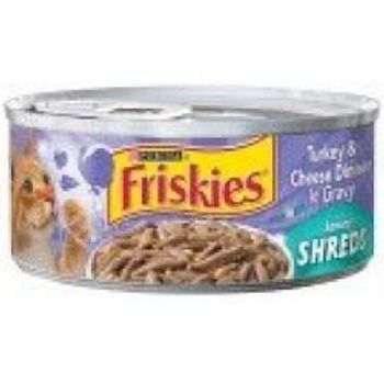 Purina Friskies Shreds Turkey & Cheese Dinner In Gravy Canned Cat Food