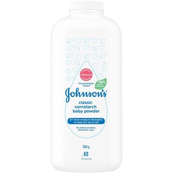 Johnson's Classic Cornstarch Baby Powder 500g