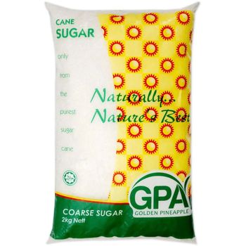 Gpa Sugar 100 Natural Coarse Cane Sugar 2kg