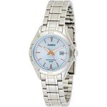 Casio Ltp1308d-2av Women's Stainless Steel Analog Date Blue Dial Watch