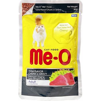 Me-O Pouch Adult Tuna Chunk in Gravy 80g