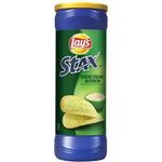 Lay's Stax Sour Cream & Onion Flavored Potato Crisps 156g Canister