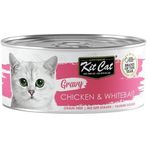 Kit Cat Gravy Chicken & Whitebait 70g (24 cans)-Tnr Project Sg