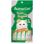 Aatas Cat Creme Puree Tuna with Coconut Oil 14g x 4pcs