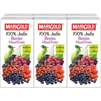 Marigold 100 Packet Juice Berries Mixed Fruits