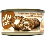 Jolly Cat Canned Food Premium White Meat Tuna & Katsuobushi 80g