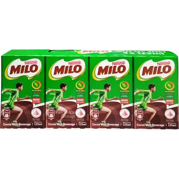 Nestle Milo Chocolate Malt Uht 4 x 125ml