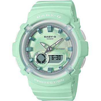 Casio Baby-g Analog Digital La Street Watch Light Green