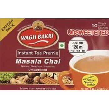 Wagh Bakri Instant Masala Chai Tea Unsweetened 10 Sachets 140g