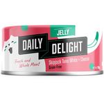 Daily Delight Jelly Skipjack Tuna with Cheese Can Cat Food 80g x 48