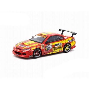 Tarmac Works HKS Hyper Nissan Silvia RS-2 Diecast Car 1/64
