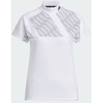 Adidas Women Golf Aeroready Big Badge of Sport Short Sleeve Mock Neck Shirt