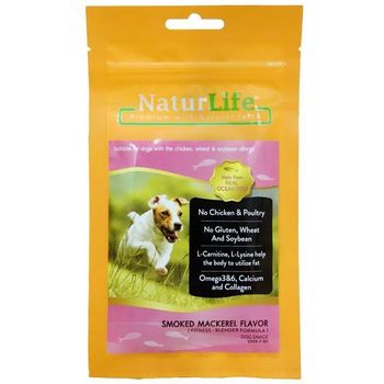 NaturLife Dog Treat Smoked Mackerel Flavor 65g